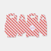 Personalized Red Name Polska Flag Tiled Gable  Geschenkschachtel (Ungefaltet)