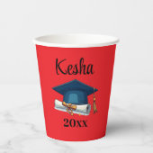 Personalized Red Party Glasses & Accessories  Pappbecher (Vorderseite)