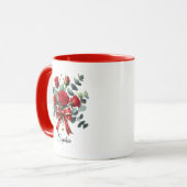 Personalized Red Rose Name Mug Gift Tasse (Vorderseite Links)