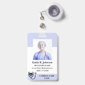 Personalized Registered  Nurse ID Badge Ausweis (Vorderseite mit Ausziehbar)