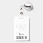 Personalized Registered  Nurse ID Badge Ausweis (Rückseite mit Ausziehbar)