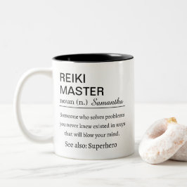 Personalized Reiki Master  Definition  Zweifarbige Tasse