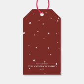 Personalized Reindeer “Oh Deer Christmas Is Here” Geschenkanhänger (Rückseite)