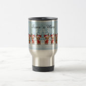 Personalized Reindeer Travel Mug, Custom Name, Chr Reisebecher (Mittel)