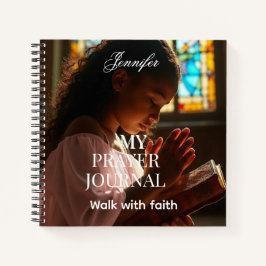 Personalized Religious photo prayer journal Notizblock
