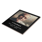Personalized Remembrance Keepsake Photo Name Dates Fliese (Seite)