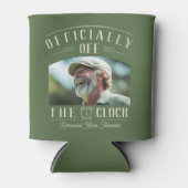 Personalized Retiree Party Favor Retirement Photo  Dosenkühler (Vorderseite)