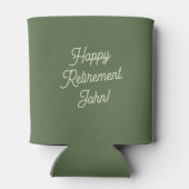 Personalized Retiree Party Favor Retirement Photo  Dosenkühler (Rückseite)