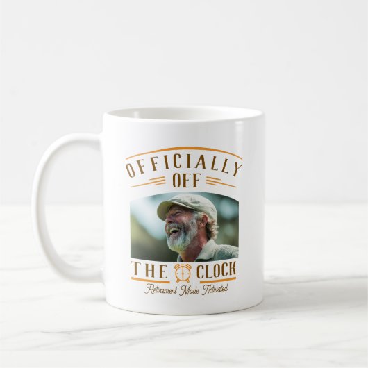 Personalized Retiree Party Favor Retirement Photo  Kaffeetasse (Links)