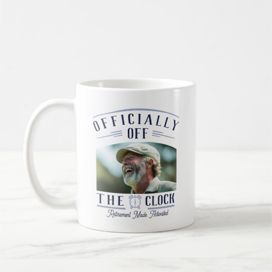 Personalized Retiree Party Favor Retirement Photo  Kaffeetasse (Links)