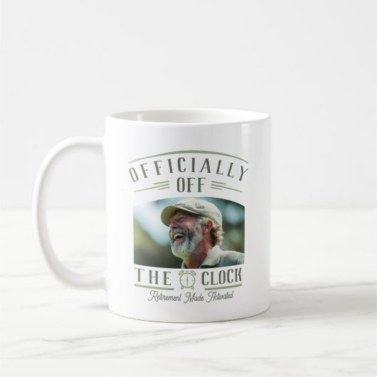 Personalized Retiree Party Favor Retirement Photo  Kaffeetasse (Links)