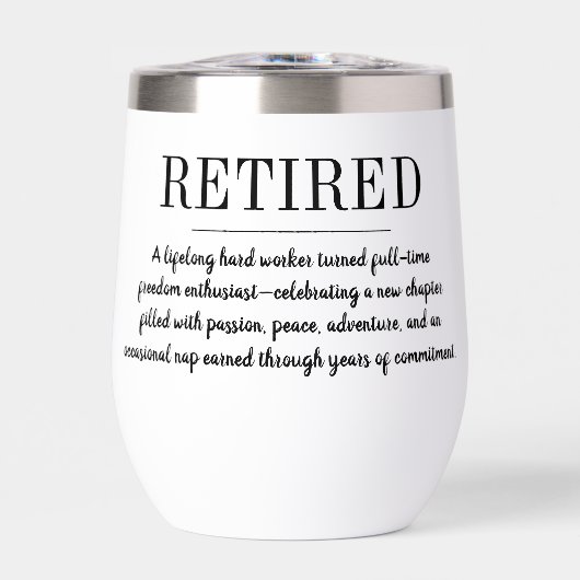 Personalized Retirement Funny Retired Definition (Vorderseite)