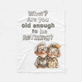Personalized Retirement Gift, Cozy Custom Fleecedecke