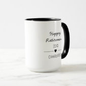 Personalized retirement gift for boss tasse (VorderseiteRechts)
