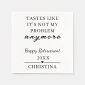 Personalized Retirement Party Decor Retired 2026 Serviette (Vorderseite)