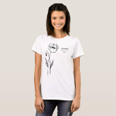 Personalized Retirement Poppy  T-Shirt (Vorne ganz)