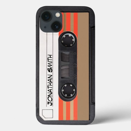 Personalized Retro Casette 80's Case-Mate iPhone Hülle (Rückseite)