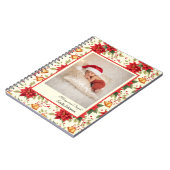 Personalized Retro Christmas Floral Stationery Notizblock (Linke Seite)