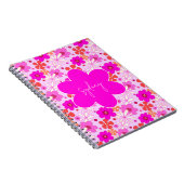 Personalized Retro Floral Design Journal Notebook Notizblock (Rechte Seite)