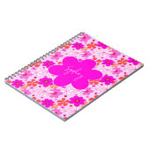 Personalized Retro Floral Design Journal Notebook Notizblock (Linke Seite)
