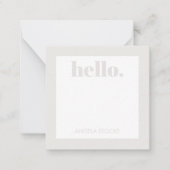 Personalized Retro Flower Mitteilungskarte (Vorderseite)