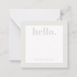 Personalized Retro Flower Mitteilungskarte