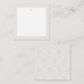 Personalized Retro Flower Mitteilungskarte (Vorne/Hinten)