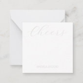 Personalized Retro Flower Mitteilungskarte (Vorderseite)
