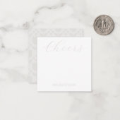 Personalized Retro Flower Mitteilungskarte (Vorderseite/Rückseite Beispiel)