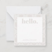 Personalized Retro Flower Mitteilungskarte (Vorderseite)