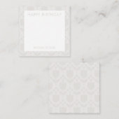 Personalized Retro Flower Note Card Mitteilungskarte (Vorne/Hinten)