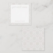 Personalized Retro Flower Note Card Mitteilungskarte (Vorne/Hinten)