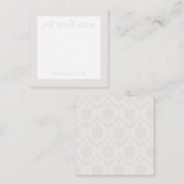 Personalized Retro Flower Note Card Mitteilungskarte (Vorne/Hinten)