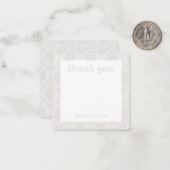 Personalized Retro Flower Note Card Mitteilungskarte (Vorderseite/Rückseite Beispiel)