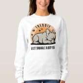 Personalized Retro Funny Hand Drawn French Bulldog Sweatshirt (Vorderseite)