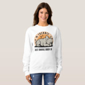 Personalized Retro Funny Hand Drawn French Bulldog Sweatshirt (Vorne ganz)