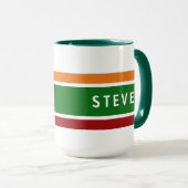 Personalized Retro Gas Station Name Coffee Gift Tasse (VorderseiteRechts)