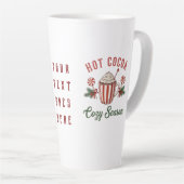 Personalized Retro Hot Cocoa Cozy Season Milchtasse (Rechte Ecke)
