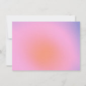 Personalized Retro Pink Purple Bat Mitzvah Dankeskarte (Rückseite)