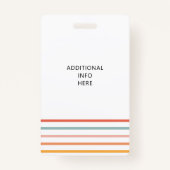 Personalized Retro Social Worker Ausweis (Rückseite)