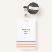 Personalized Retro Social Worker Ausweis (Rückseite mit Rechteck)