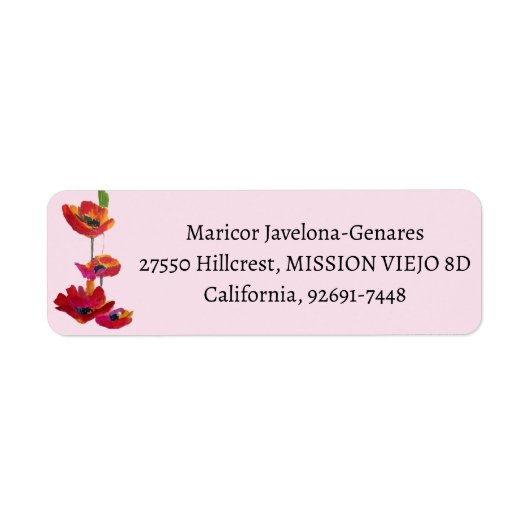 Personalized Return Address Mail Label (Vorne)