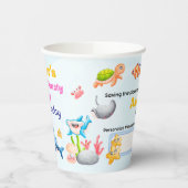 Personalized Reusable Ocean Protector Under Sea Pappbecher (Links)