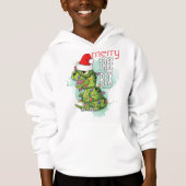 Personalized Rex-Mas Ugly Christmas Boys Sweater Hoodie (Vorderseite)