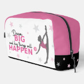 Personalized Rhythmic Gymnast Dream Big Case bag Waschbeutel (Rechte Ecke)