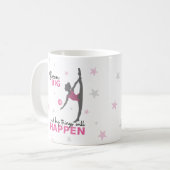 Personalized Rhythmic Gymnast Dream Big Coffee Mug Kaffeetasse (Vorderseite Links)