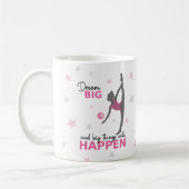 Personalized Rhythmic Gymnast Dream Big Coffee Mug Kaffeetasse (Links)