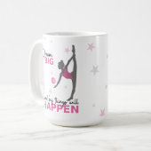 Personalized Rhythmic Gymnast Dream Big Coffee Mug Kaffeetasse (Vorderseite Links)