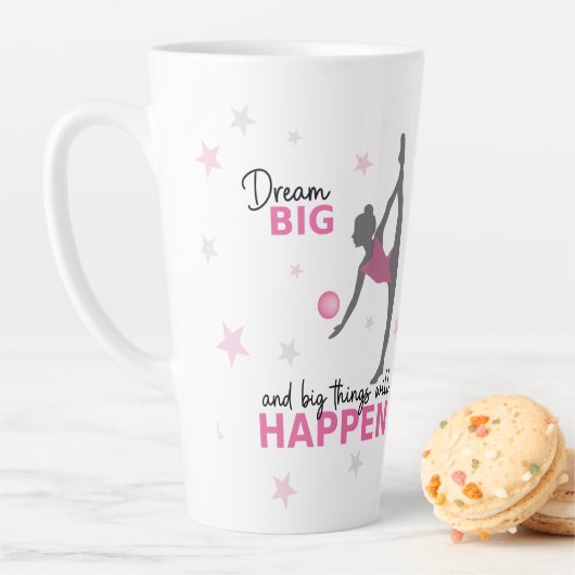Personalized Rhythmic Gymnast Dream Big Coffee Mug Milchtasse (Beispiel)