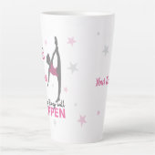 Personalized Rhythmic Gymnast Dream Big Coffee Mug Milchtasse (Vorderseite)